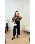 Bermuda Long Viscose Noir