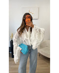 Chemisier Gaby dentelle blanc