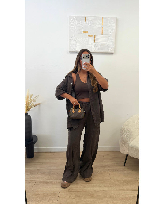 Ensemble 100% Lin Noir