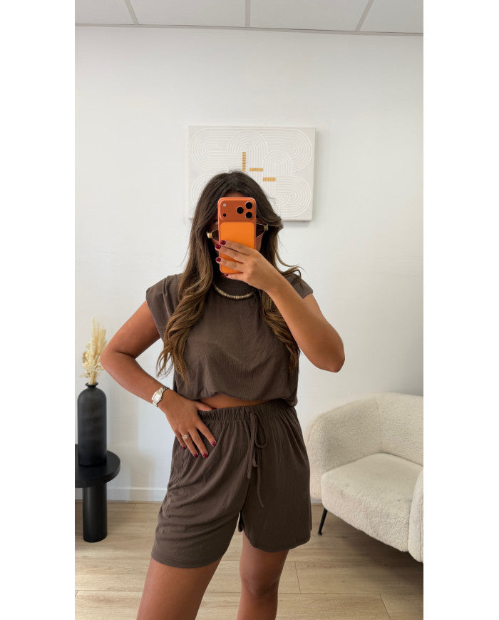 Ensemble short Cosy Choco