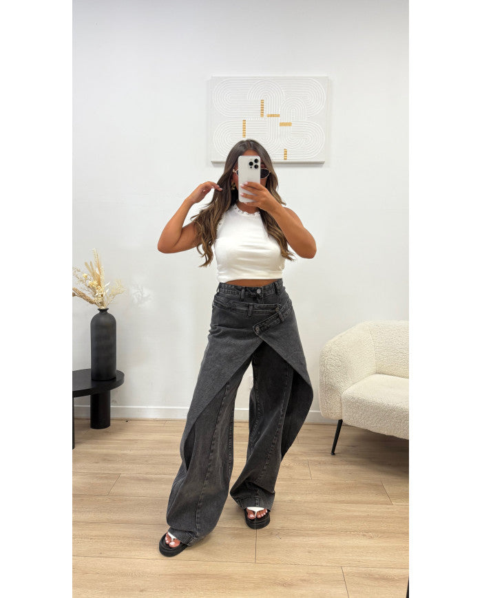 Jean évasé Fashion noir