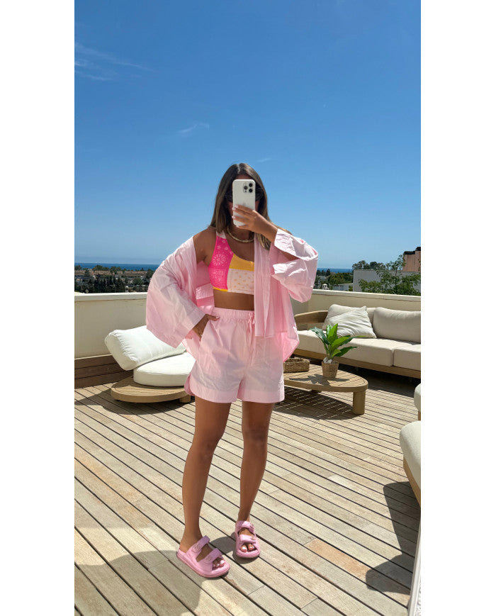 Maillot de Bain 3 pièces Bandana Rose