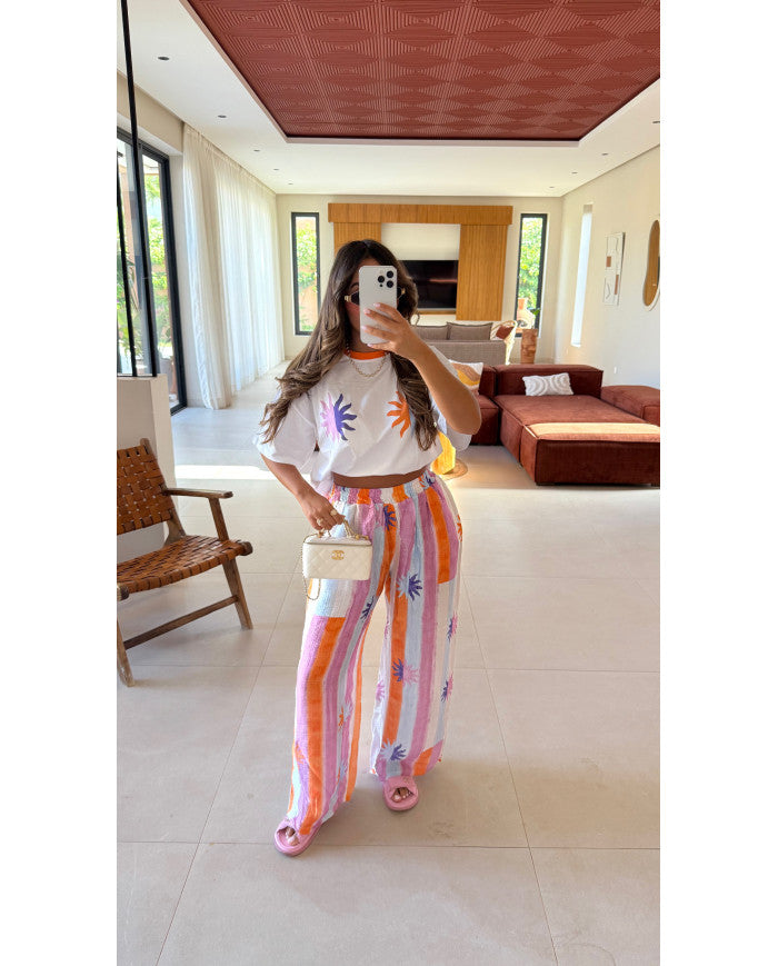 Pantalon rayé Cochella soleil Multi