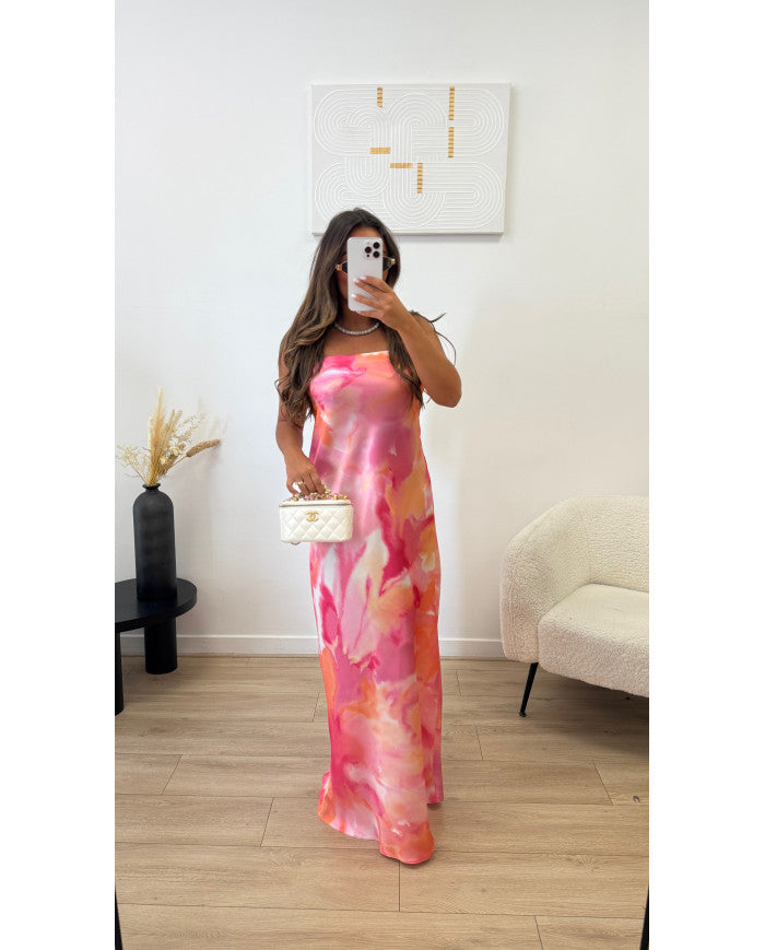 Robe BUSTIER Dégradé Rose