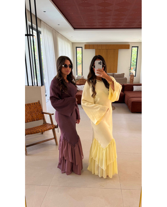Robe Mast Volant Rust