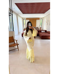 Robe Mast Volant Jaune