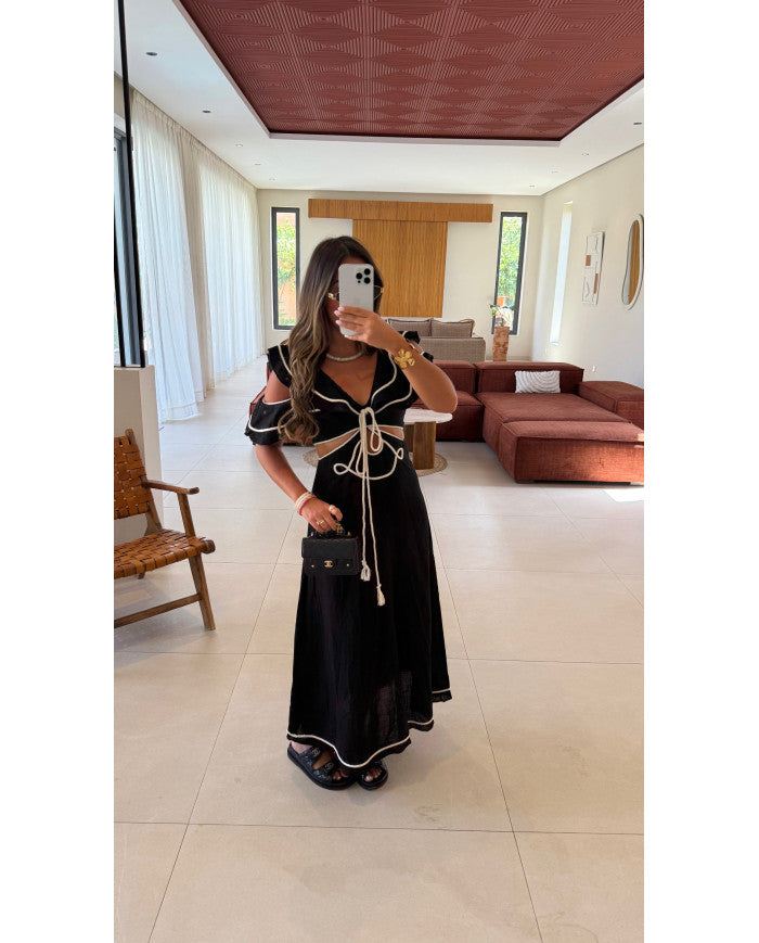 Robe Venise Noir & Blanche