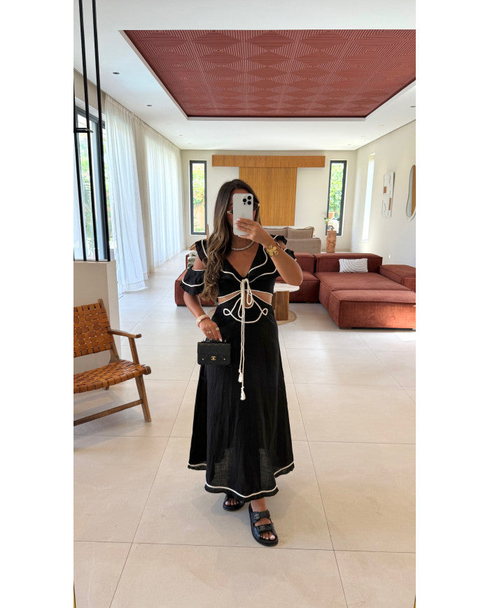 Robe Venise Noir & Blanche