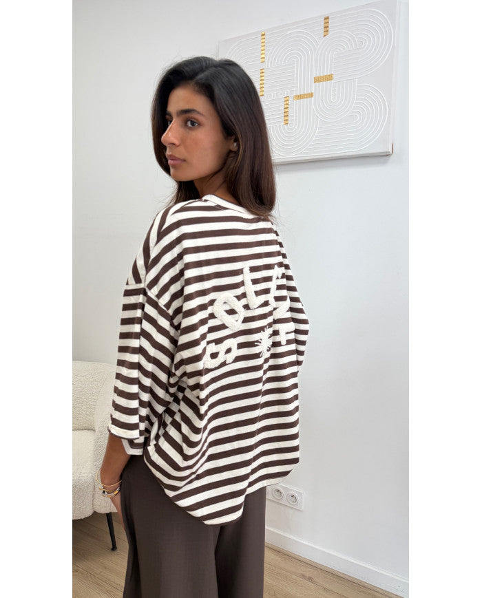 T-shirt marin soleil Choco